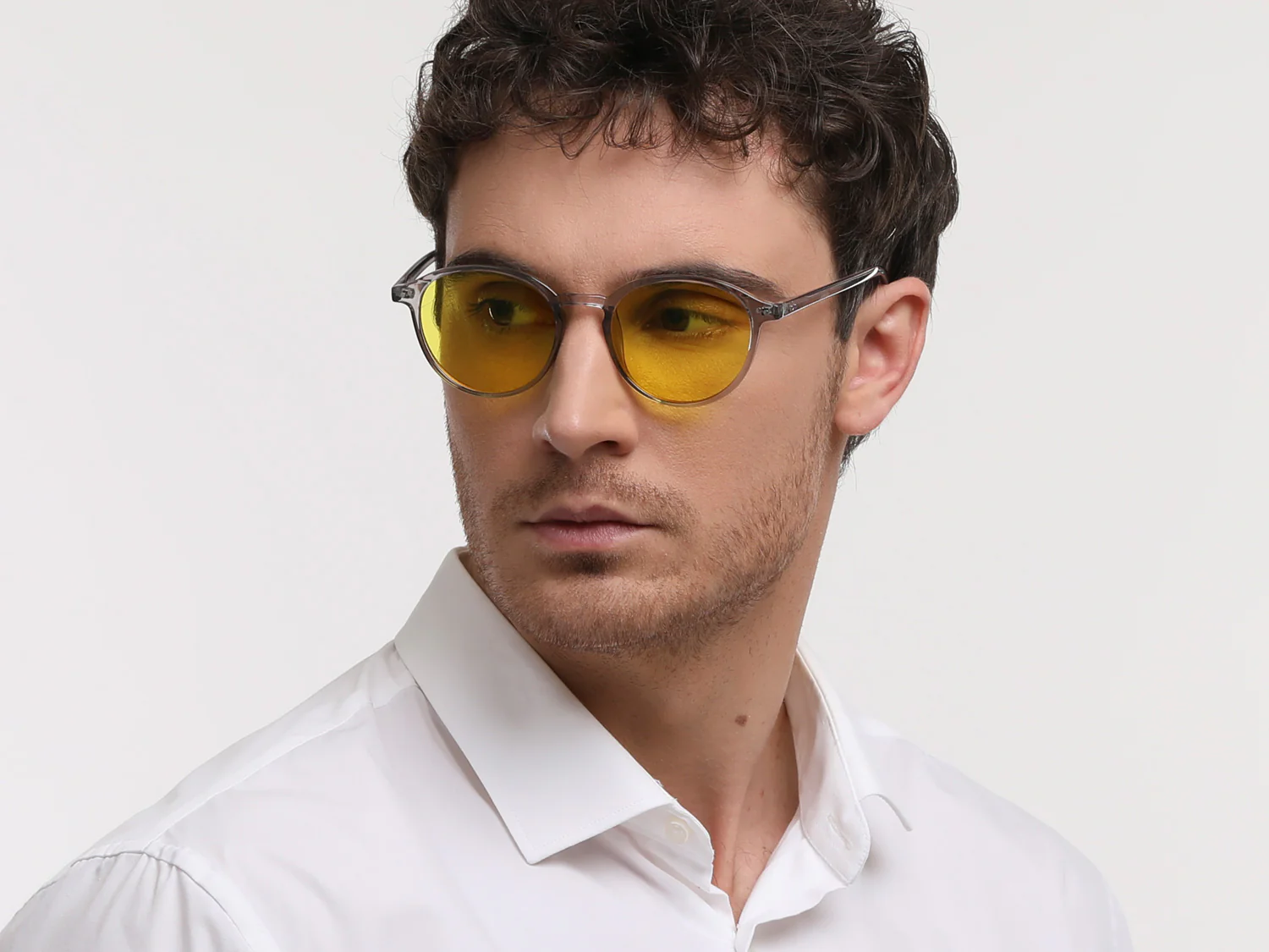 Capri Work+Play - Arbeitsplatz/Gaming Blueblocker Brille Grau-Transparent - Image 5