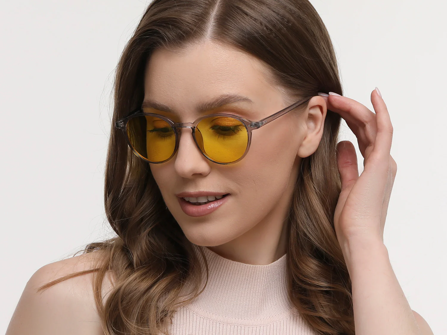 Capri Work+Play - Arbeitsplatz/Gaming Blueblocker Brille Grau-Transparent - Image 6