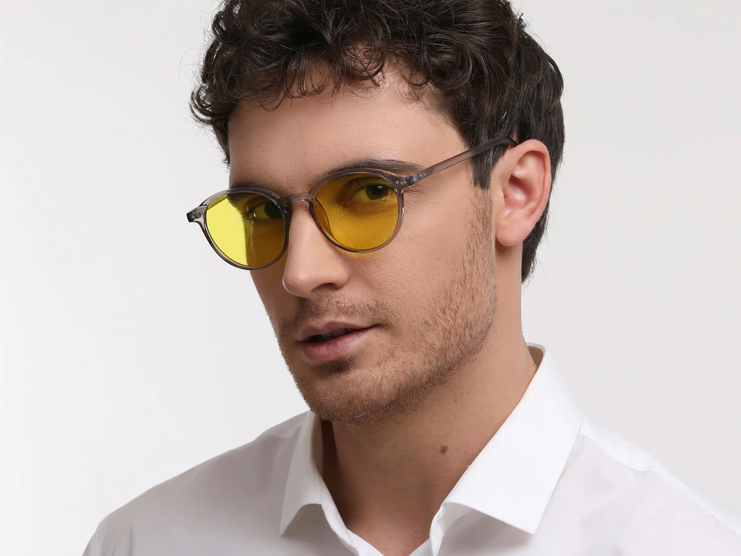 Capri Work+Play - Arbeitsplatz/Gaming Blueblocker Brille Grau-Transparent - Image 7