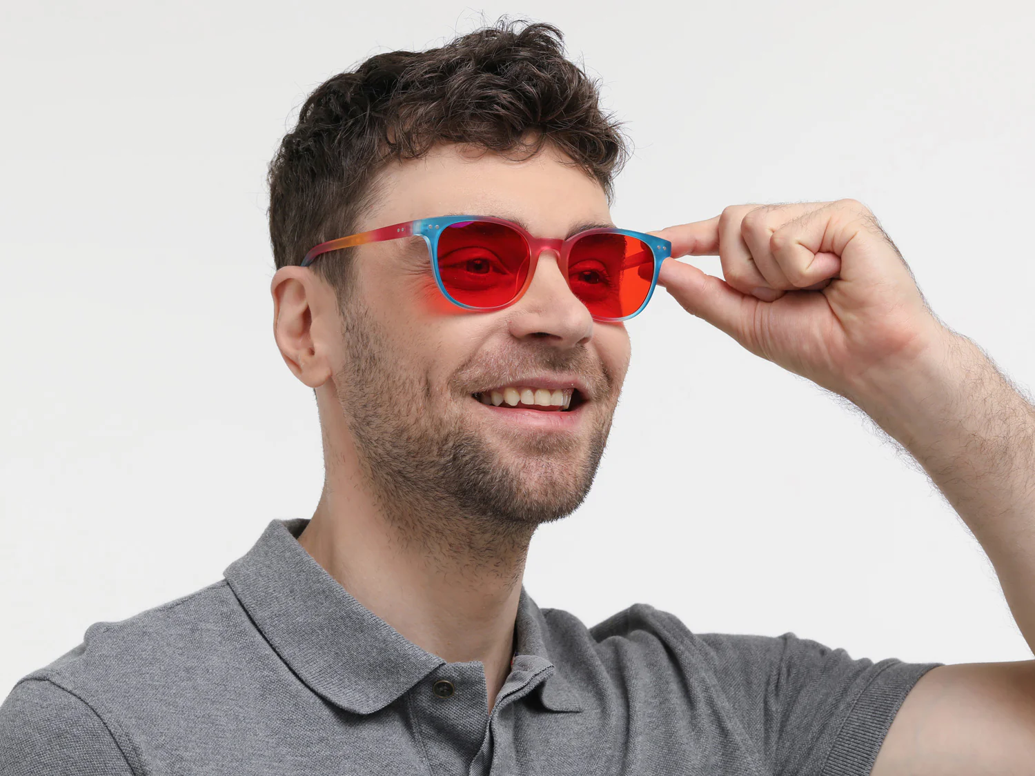 Italia Dark - Blueblocker Brille 3-farbig - Image 5
