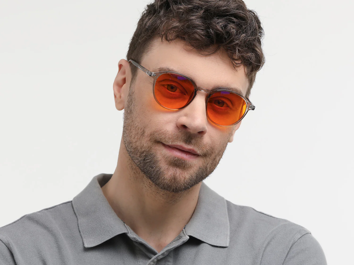 Capri Sleep - Blueblocker Brille Grau-Transparent - Image 5