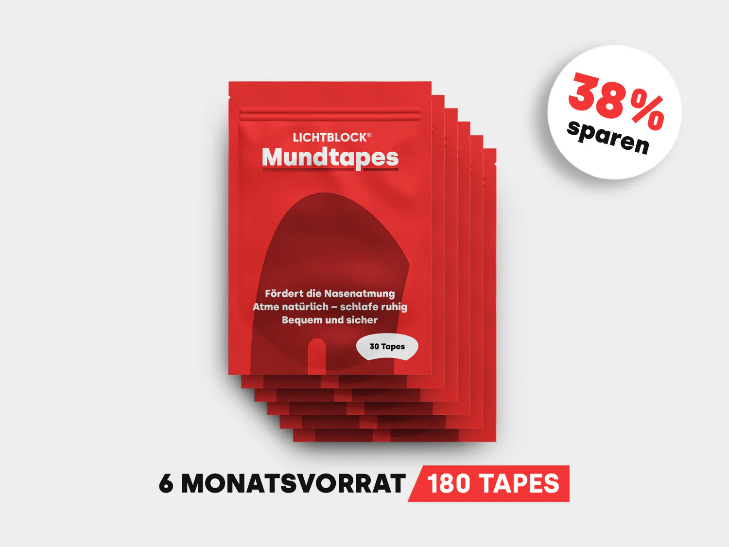 Lichtblock® Mundtapes gegen Schnarchen - Image 10