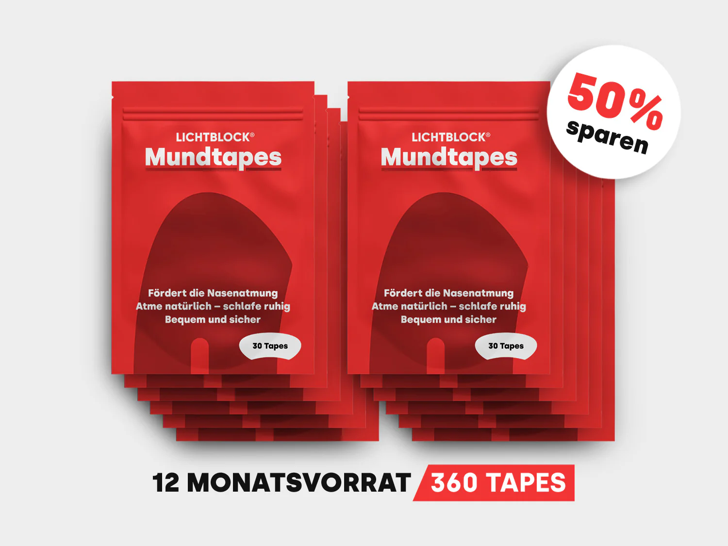 Lichtblock® Mundtapes gegen Schnarchen - Image 11