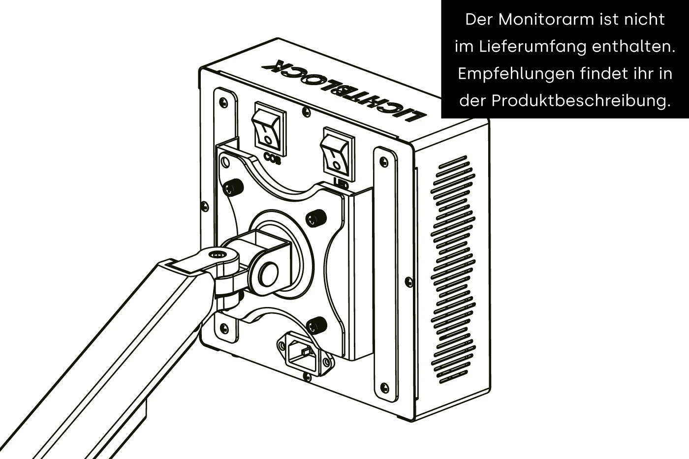 Uno 2 - VESA 75 Adapterplatte - Image 4